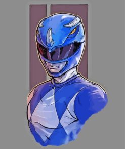 Billy Blue Power Ranger Art Diamond Painting