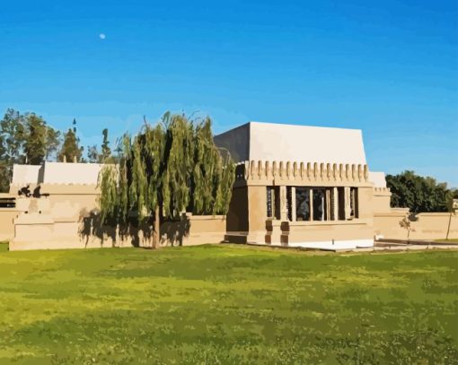 Hollyhock House In Los Angeles Diamond Painting