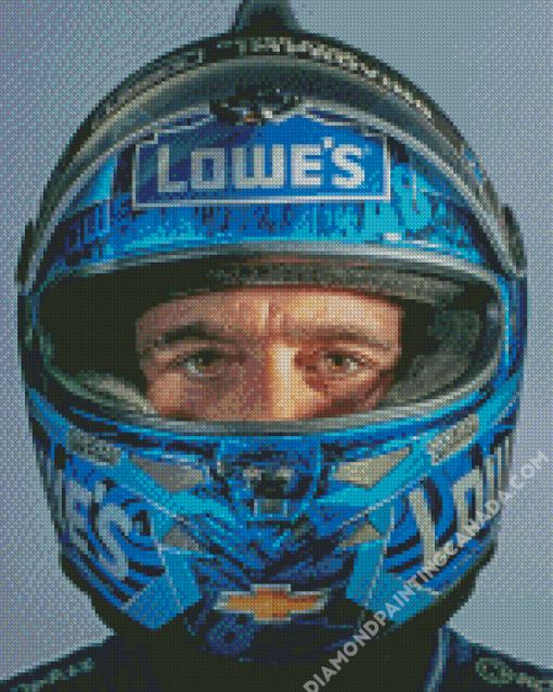 Jimmie Johnson With Helmet Diamond Painting