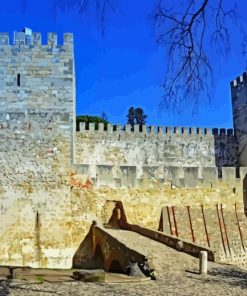 Lisbon Architecture St George Ruins Diamond Painting