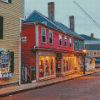 Marblehead Town Buildings Diamond Painting