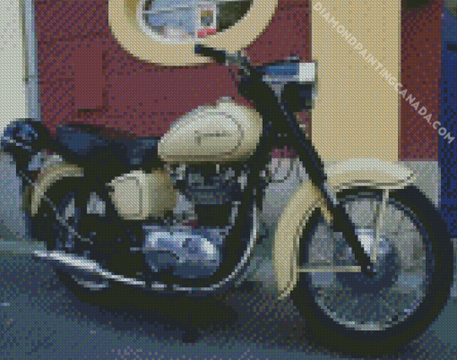 Motorcycle Junak Diamond Painting