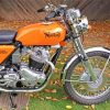 Norton 750 Commando Orange Motorcycle Diamond Painting