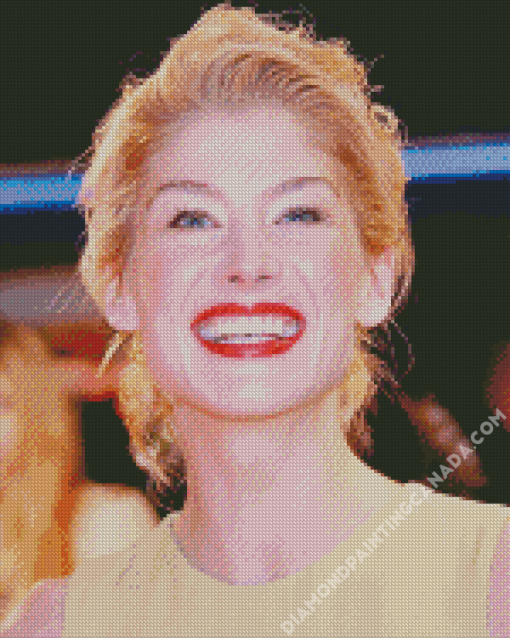 Rosamund Pike Laughing Diamond Painting