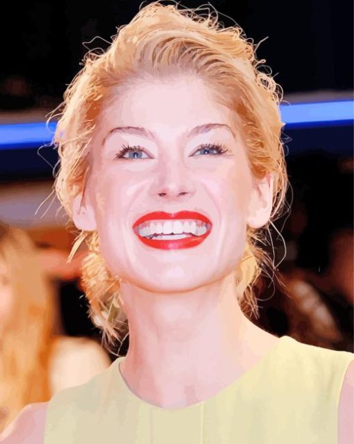 Rosamund Pike Laughing Diamond Painting