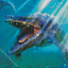 Scary Mosasaurus Diamond Painting