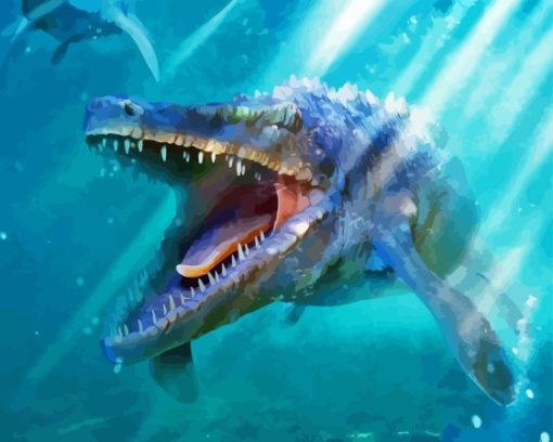 Scary Mosasaurus Diamond Painting