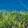 Seagrass plant diamond painting