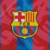 Soccer Fc Barcelona Logo Diamond Painting