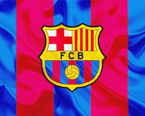 Soccer Fc Barcelona Logo Diamond Painting