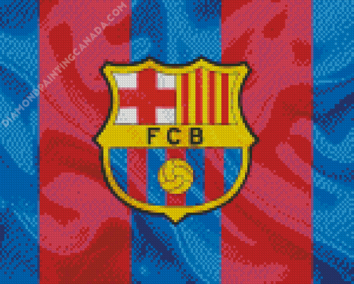 Soccer Fc Barcelona Logo Diamond Painting