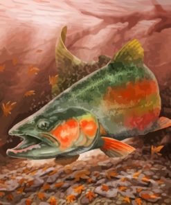 Steelhead Underwater Art Diamond Painting