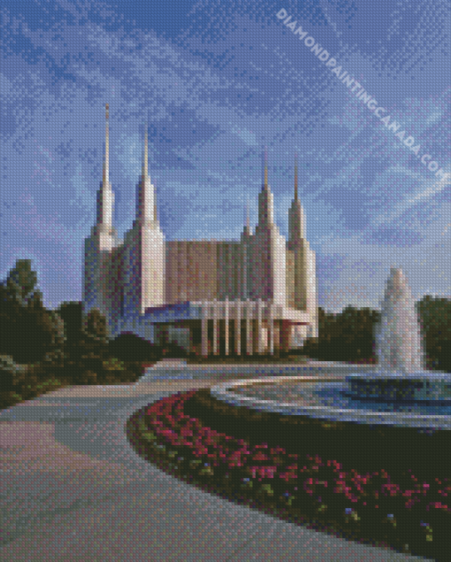 Washington DC Temple Diamond Painting