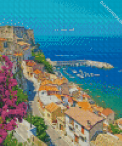 Calabria Harbour View Diamond Painting