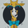 Giraffe Wearing Glasses Diamond Painting