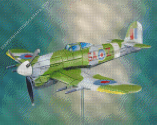 Green Hawker Typhoon Diamond Painting