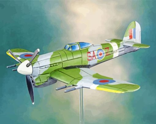 Green Hawker Typhoon Diamond Painting