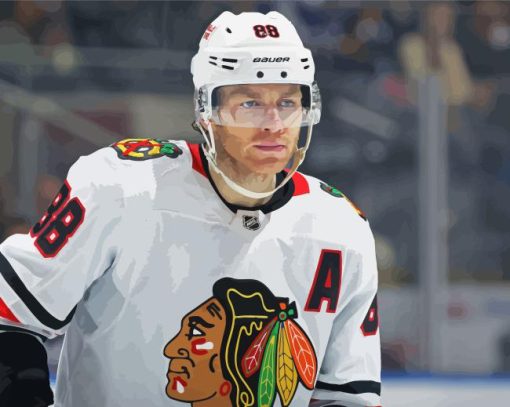 Ice Hockey Player Patrick Kane Diamond Painting