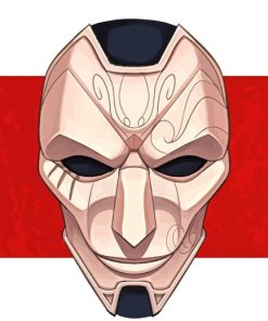 Jhin Mask Diamond Painting