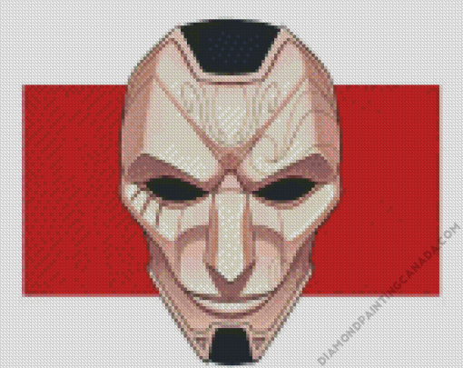 Jhin Mask Diamond Painting