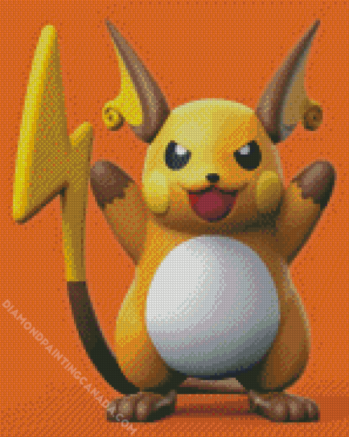 Raichu Anime Character Diamond Painting