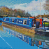 The Earl Blue Narrow Boats Diamond Painting