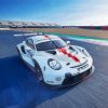 White Porsche Motorsport Diamond Painting