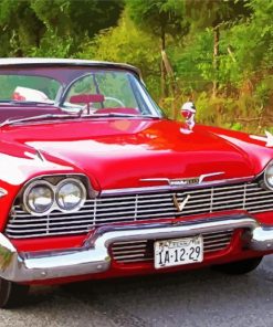 1958 Plymouth Fury Car Diamond Painting