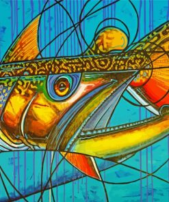 Abstract Brook Trout Fish Diamond Painting