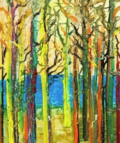 Abstract Forest Art Diamond Painting