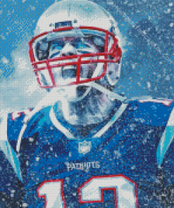 Abstract Tom Brady Diamond Painting