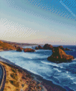 Aesthetic Oregon Coast Diamond Painting