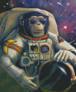 Astronaut Monkey Diamond Painting