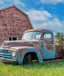 Barn And Truck Diamond Painting