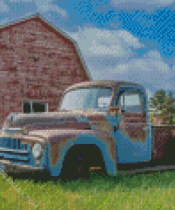 Barn And Truck Diamond Painting