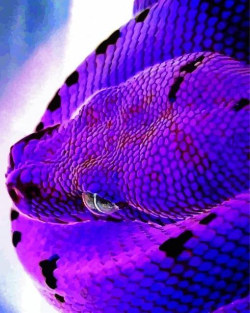 Bluish Purple Snake Head Diamond Painting