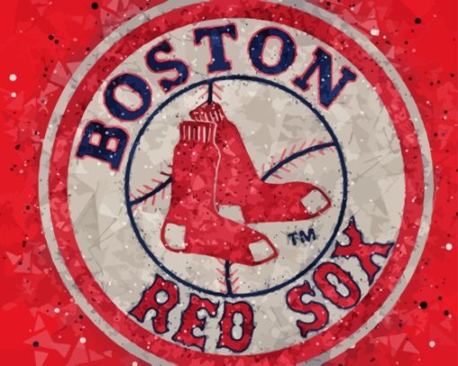 Boston Red Sox Baseball Team Logo Diamond Painting