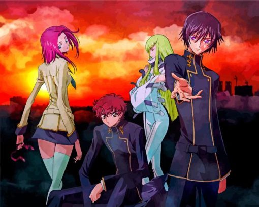 Code Geass Anime Characters Diamond Painting