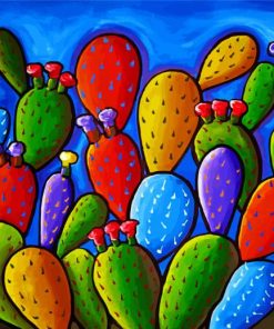 Colorful Cactus Diamond Painting