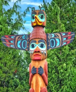 Colorful Totem Pole Diamond Painting