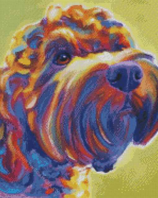 Colorful Cockapoo Diamond Painting