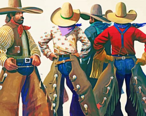 Cowboys In Arizona Art Diamond Painting