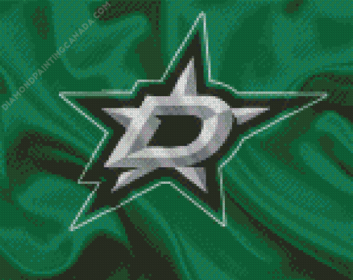 Dallas Stars Hockey Logo Flag Diamond Painting