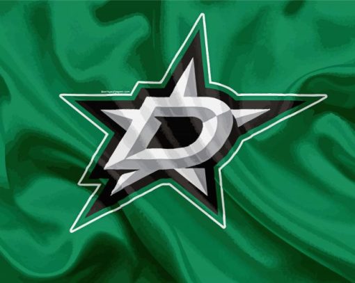 Dallas Stars Hockey Logo Flag Diamond Painting