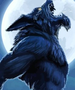 Dark Wolf Monster Diamond Painting