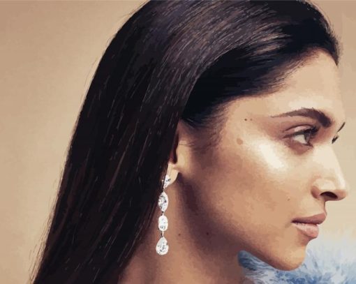 Deepika Side Face Diamond Painting