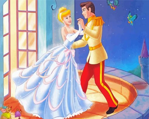 Disney Cinderella And Prince Dancing Diamond Painting