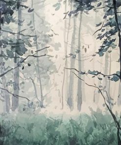 Foggy Forest Diamond Painting