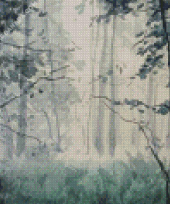 Foggy Forest Diamond Painting