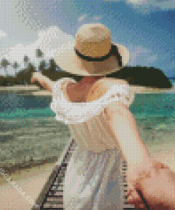 Follow Me To The Beach Diamond Painting